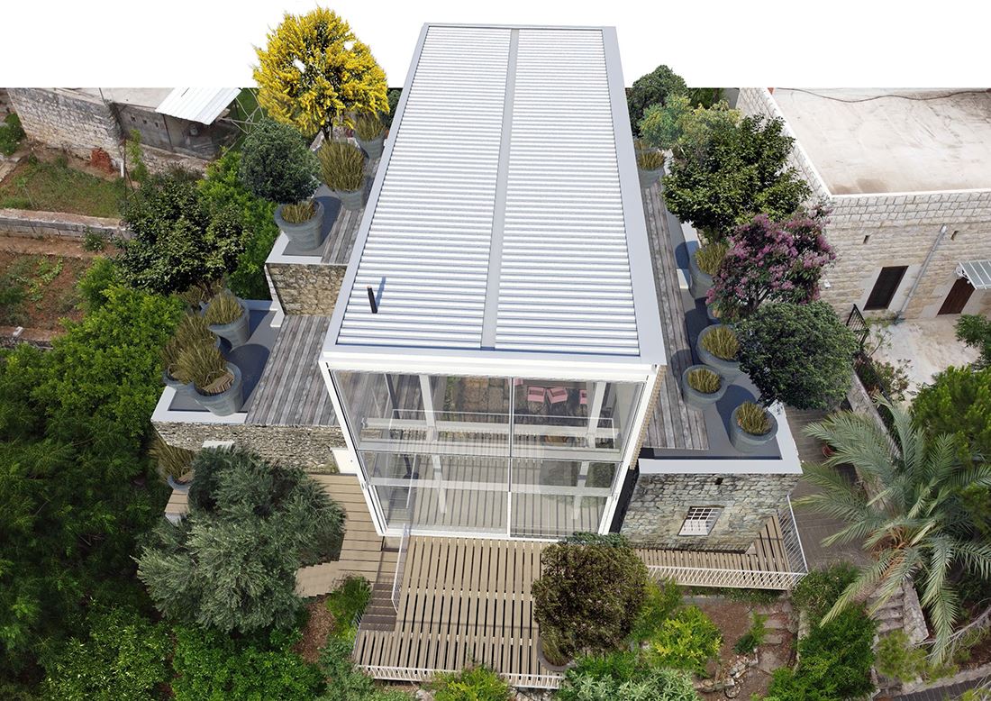 House in Jbeil, Restoration and Extension